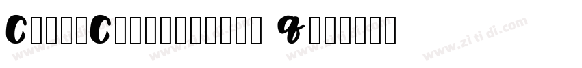 Chil1Calligraphy Qiu字体转换